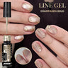 LILYCUTE 5ml Liner Gel Nail Polish UV LED Nail Art Paint Gel Gorgeous Glitter French Effect Semi Permanent Nail Painting UV Gel