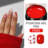 BORN PRETTY Metallic Painting Gel Gold Silver Mirror Effect Nail Polish Super Bright Drawing Line French Nail UV Painting Varnis