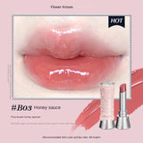 Rouge à lèvres Flower Knows Swan Ballet, brillant à lèvres effet miroir, hydratant et longue tenue, Nostickcup, nourrissant, 3,5 g