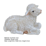 Sheep Sculpture  Cute Micro Landscape Sheep Sculpture  Synthetic Resin Animal Figurine