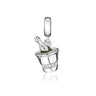Dije de plata de ley 925 con forma de café, vino tinto, cafetera, copa de champán, compatible con pulseras colgantes originales, joyería DIY para mujer.