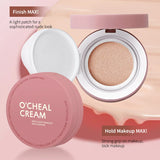 OCHEAL CC Cream Cushion Foundation Cream Corrector hidratante de larga duración Base BB Cream para maquillaje facial Corrector