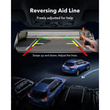 WOLFBOX G930 Caméra de tableau de bord 10 pouces Wifi 4K DVR pour voiture FOV 140° Caméra de tableau de bord avec rétroviseur, vue de stationnement 24h/24, écran tactile, enregistreur vidéo