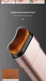 Base de maquillaje hidratante transparente y humectante con perspectiva natural, hidratante, brillante, fina y ligera. Base de maquillaje de doble cabezal rotada, más cómoda, función impermeable, fácil de maquillar, fácil de usar.