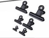 10p Black Metal Clip Stationery Office Supplies Household Paper Clip Fixing Small Book Clip Sketching Board Sketching Clip