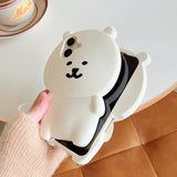 Kawaii 3D Cartoon Nagano Bear Phone Case