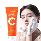 Limpiador facial con vitamina C, crema facial con vitamina C, crema tonificante, hidratante, control de grasa, cuidado de la piel, 50 g/100 g