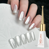 1pcs 7.3ml White Gel Nail Polish French Manicure Gel Polish Semi Permanent Soak Off UV Gel Varnish Base Top Coat Winter Nail 105