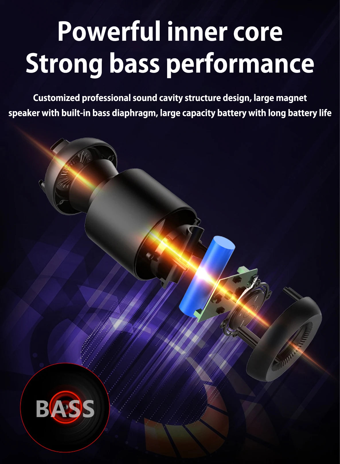 Altavoz Bluetooth inalámbrico con IA, control de voz artificial inteligente, tarjeta de inserción, audio pequeño, teléfono móvil, computadora de escritorio