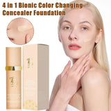 Base de maquillaje Biomimic Spectrums Light Spectrums 4 en 1 con FPS 50+, corrector cambiante de larga duración