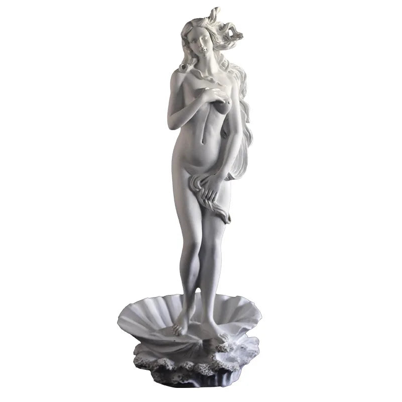 Estatuas de diosas griegas clásicas: pequeñas figuras artísticas, esculturas de Venus para estanterías de oficina y decoración de sala de estar.