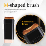 Base de maquillaje en barra de 3 colores, resistente al agua, duradera, control de grasa, alta cobertura, maquillaje para acné, suave, hidratante, corrector.