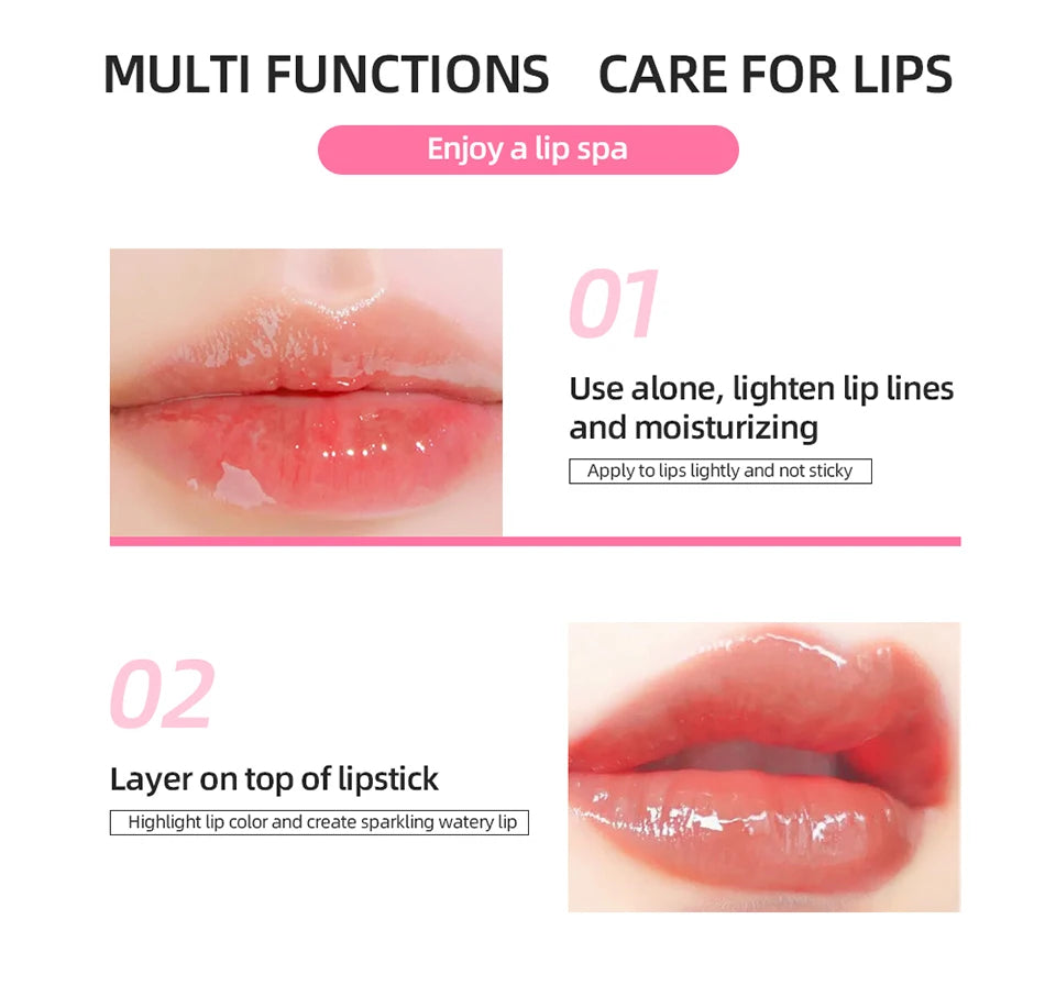 Lip Glow Oil Jelly Lip Gloss Set Long Lasting Permanent Lipstick Woman Tint for Lips Stick Free Shipping Lipgloss Glosses Stain