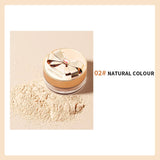MACKANDY Original Silky Loose Powder Foundation, Lightweight Mineral Loose Powder Makeup Buildable Coverage, Talc Free, Vegan