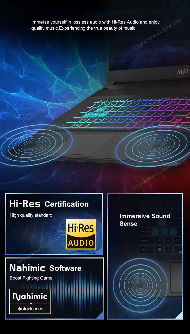 2024 MSI Katana A17 AI Laptop 17.3 Inch 2.5K QHD 240Hz IPS Screen Netbook AMD Ryzen R9-8945HS 16GB 1TB RTX4060 Gaming Notebook - Lootquake