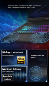 2024 MSI Katana A17 AI Laptop 17.3 Inch 2.5K QHD 240Hz IPS Screen Netbook AMD Ryzen R9-8945HS 16GB 1TB RTX4060 Gaming Notebook - Lootquake