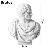 Miniature Desktop Ornament Home Decor Gypsum Portraits Greek Mythology Figurine Famous Sculpture Plaster Bust Statue