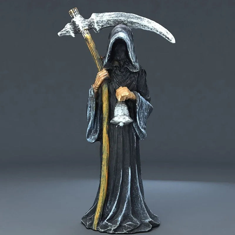 No one can escape, Death God, sacred Death God statue, religious decoration statue, Death God, sickle statue, altar