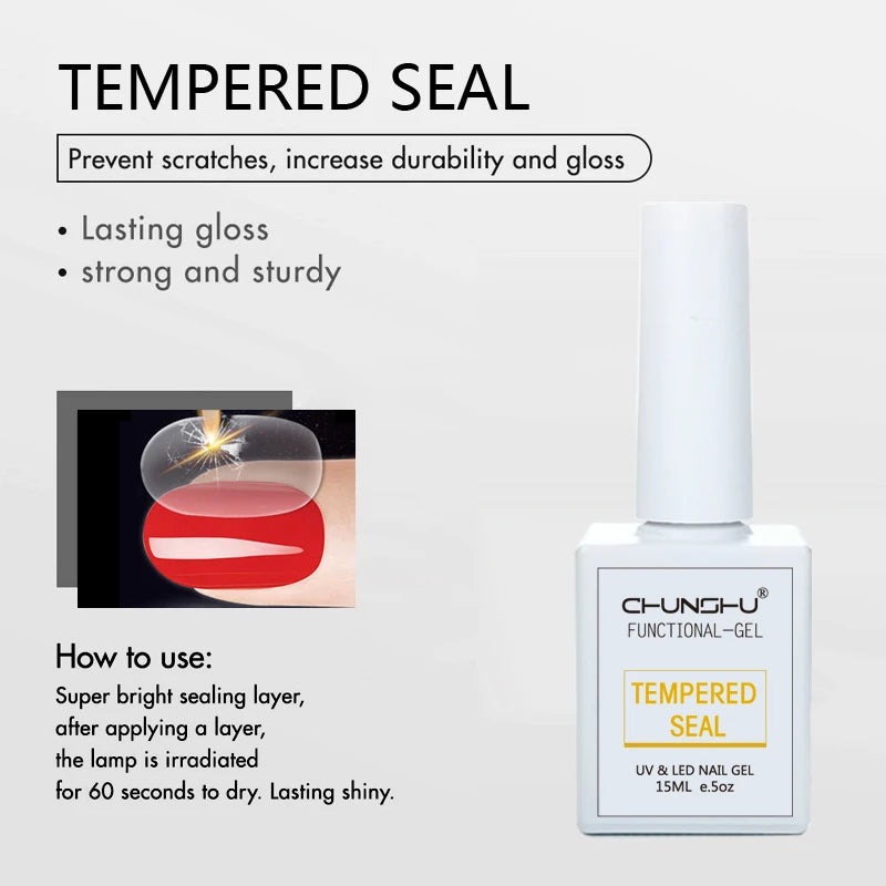 CHUNSHU 15ml Fluorescence Gel Nail Polish Semi Permanent UV/LED Nail Gel Long Lasting Varnish For Nails Art Manicures Soak Off