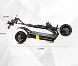 2024 5600W 60v38ah 11-inch off-road vacuum tire electric scooter with maximum speed of 85km/h and cruising range of 90km