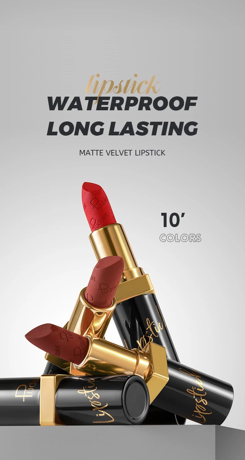 Luxury Lipstick - Intense Moisture, Waterproof, Non-stick - Long-lasting, Non-fading Color