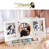 1 rouleau de ruban adhésif pour rebord de fenêtre, série week-end, loisirs, personnage, fenêtre, PET, décoration, carnet, cadre photo, papeterie, autocollants DIY