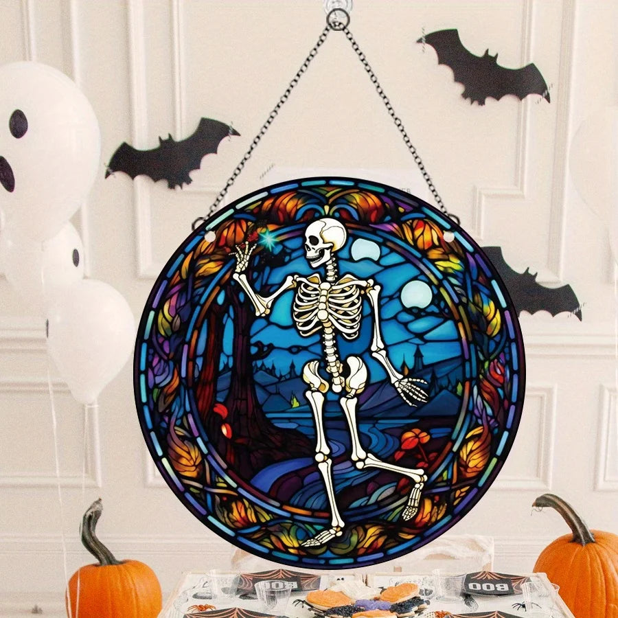 Halloween Acrylic Decoration, Day of The Dead Hanging Ornaments, Scary Skeletons, Halloween Ghost Day Party, Home Decoration