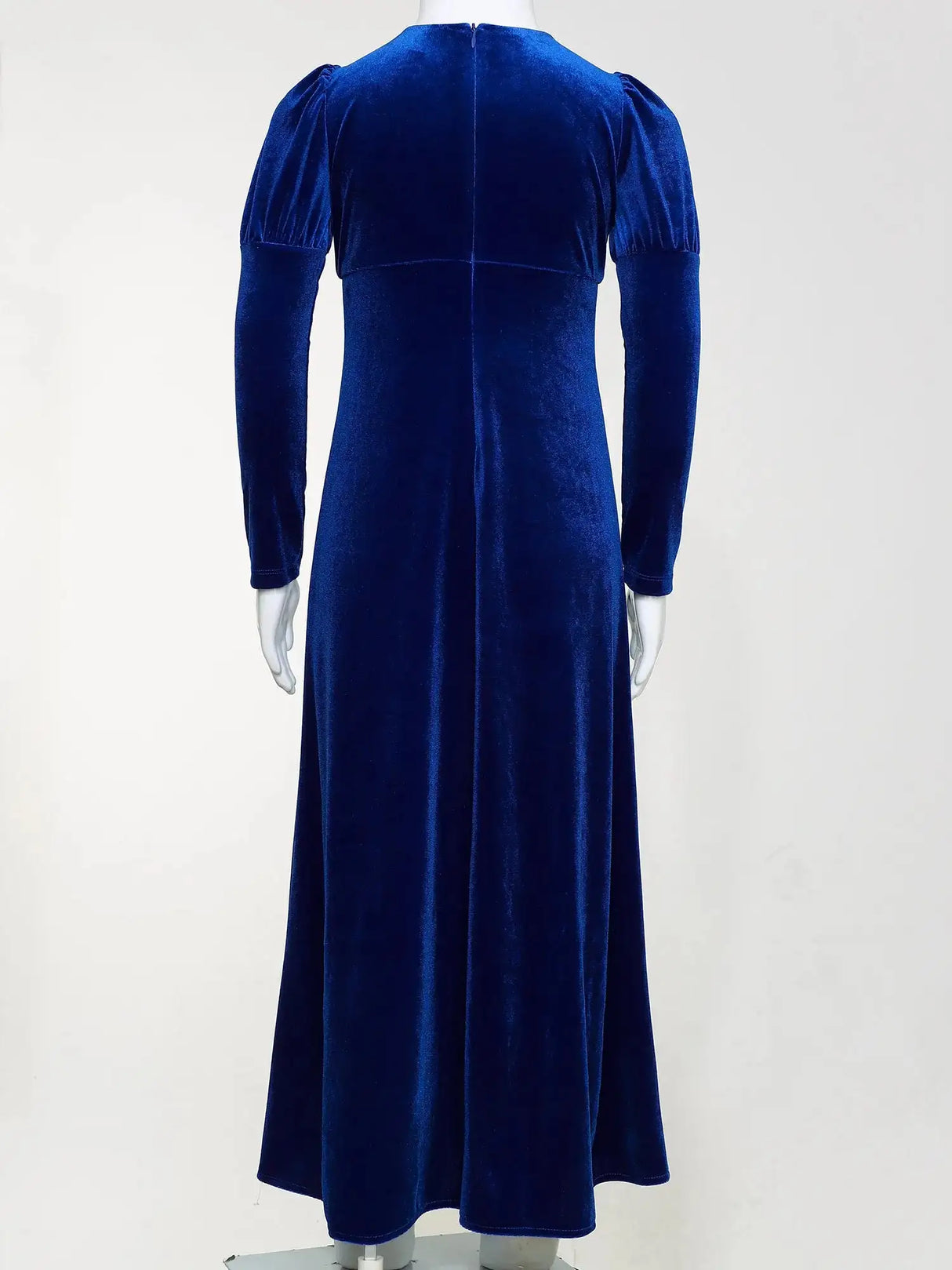 Girls Velvet Medieval Princess Dress Long Sleeve Renaissance Retro Robe Ancient Roman Long Dress for Halloween Carnival Party