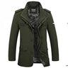 High Quality Men's Casual Jacket 6XL Male Windbreaker Oversized Cotton Classic Jackets Men Clothing Trench Coat A4F5806 - Lootquake