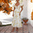 Summer V Neck Cutout Floral Print Dresses Elegant Women Puff Short Sleeve Casual Dress Pleated Waisted Swing Beach Long Dress - Lootquake