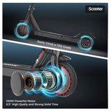 iScooter i9/i9pro/i9max/i9m/i9s Electric Scooter 350W Scooter for Adults 7.5Ah 30km/h Foldable E scooter 8.5 inch