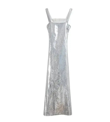 Women's Dresses Fashion Summer Suspender Backless Glitter Long Dress for Women - Lootquake