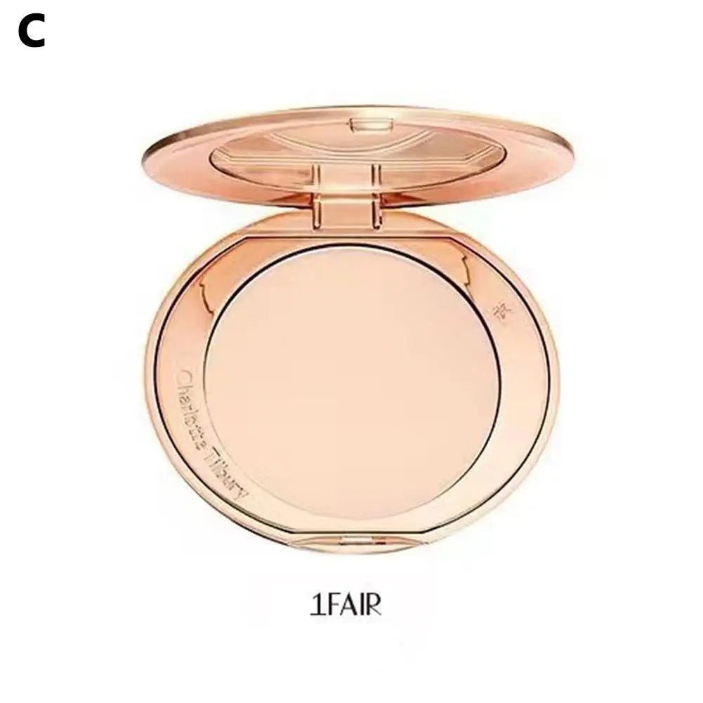 Natural Powder Setting Oil Control Puffs Waterproof Skin Brightening Foundation Compact for Soft Flawless Finish Honey Powder
