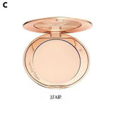 Natural Powder Setting Oil Control Puffs Waterproof Skin Brightening Foundation Compact for Soft Flawless Finish Honey Powder