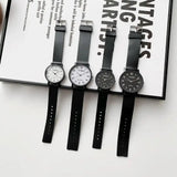Simple Black White Women Quartz Watches Minimalist Design Silicone Strap Bracelet Wristwatch Women's Watch Reloj Mujer Relogio - Lootquake