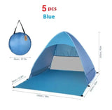 Tienda de campaña automática emergente para playa Lixada, ligera, para exteriores, con protección UV, para acampar y pescar, refugio solar tipo cabaña