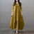 Women Elegant Linen White Dresses Bohemia Layering Vintage Robe Long Sleeve Loose Long Dress Female Autumn Vestidos - Lootquake