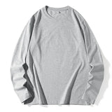 Men's Spring and Autumn New Long Sleeve T-shirt Simple and Fashionable Versatile Round Neck Underlay Top - Lootquake