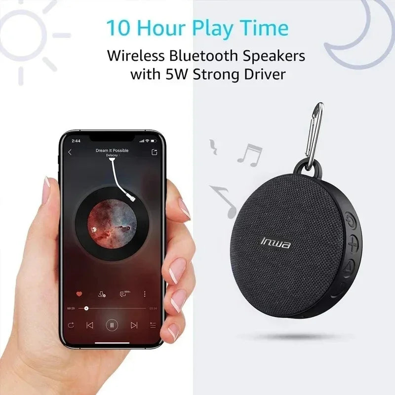 Caja de sonido inalámbrica portátil con Bluetooth para bicicleta con soporte para altavoz de manillar, subwoofer impermeable para scooter al aire libre