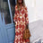 Bohemian Casual Print V-neck Long Dress Spring Autumn Vintage Mosaic Print Maxi Dress Loose Long Sleeve Holiday Dresses Vestido - Lootquake