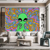 Psychedelic Vertigo Alien Tapestry Wall Hanging Abstract Hippie Tapies Witchcraft Mysterious Bohemian Dormitory Home Decor