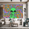 Psychedelic Vertigo Alien Tapestry Wall Hanging Abstract Hippie Tapies Witchcraft Mysterious Bohemian Dormitory Home Decor