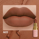 Matte Lipstick, 18-Color, Long-Lasting, Non-Stick Cup, Fade-Resistant, Velvety Texture, Luxurious Hydrating Lip Makeup For All-D