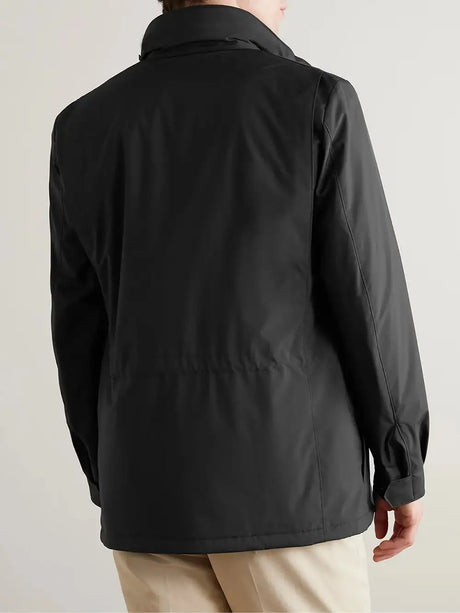 Men's new jacket spring and autumn design solid color zipper large pocket stand collar men's casual windbreaker jacket - Lootquake
