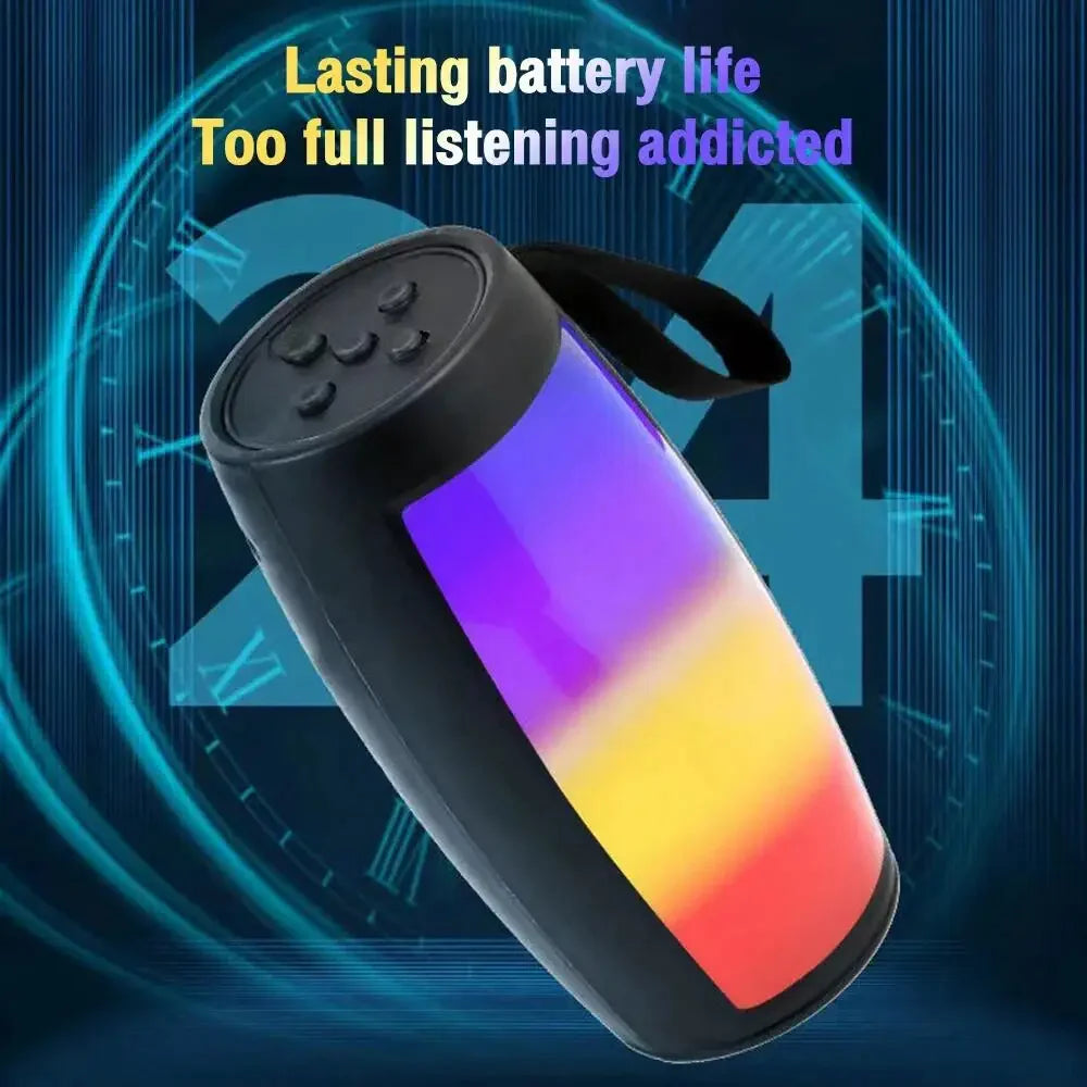 Altavoces inalámbricos Bluetooth S12, potente caja de sonido portátil, subwoofer, audio para coche, reproductor de MP3 de graves, sistema de sonido con luces LED