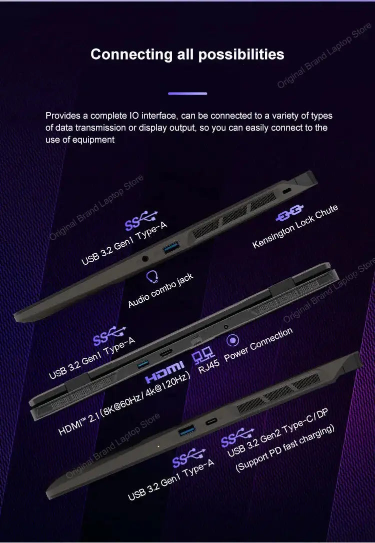 2024 MSI Sword 17 HX Laptop 17 Inch 2.5K QHD 240Hz IPS Screen Netbook i7-14700HX 16GB 1TB SSD RTX4060 Gaming Notebook Computer - Lootquake