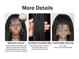 36" Handmade Knotless Box Braids Lace Frontal Wig | 13x6 Lace | Baby Hair | Synthetic Braids