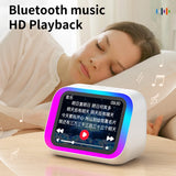 Traductor inteligente Bluetooth con altavoz RGB, 18 idiomas, traducción en tiempo real, altavoz Bluetooth 5.4 con IA, pantalla LCD, juego y alarma.