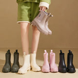Stylish Women's Rain Shoes for Summer: Short-cylinder, Low-top, Wear-resistant and Waterproof Water Boots