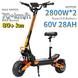 Electric Scooter DUOTTS D99 D88 K8 6000W Dual Motor 60V 40Ah Battery High Power E-Scooter Folding Off-Road Seat Electric Scooter
